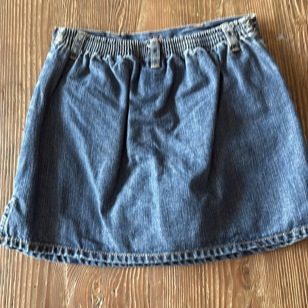Gymboree Denim Skort matching shirt set With Buttons size 7